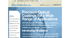 Desktop Screenshot of anti-reflectioninc.com
